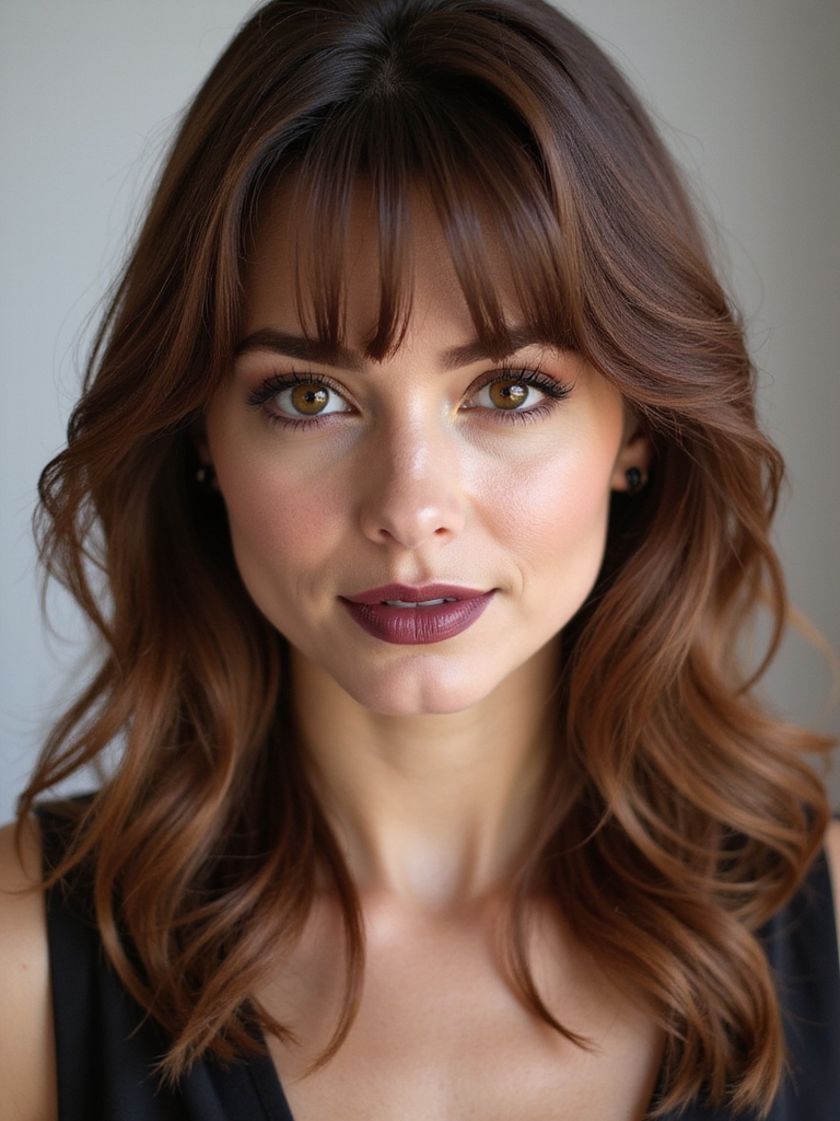 easy low effort curtain bangs routine