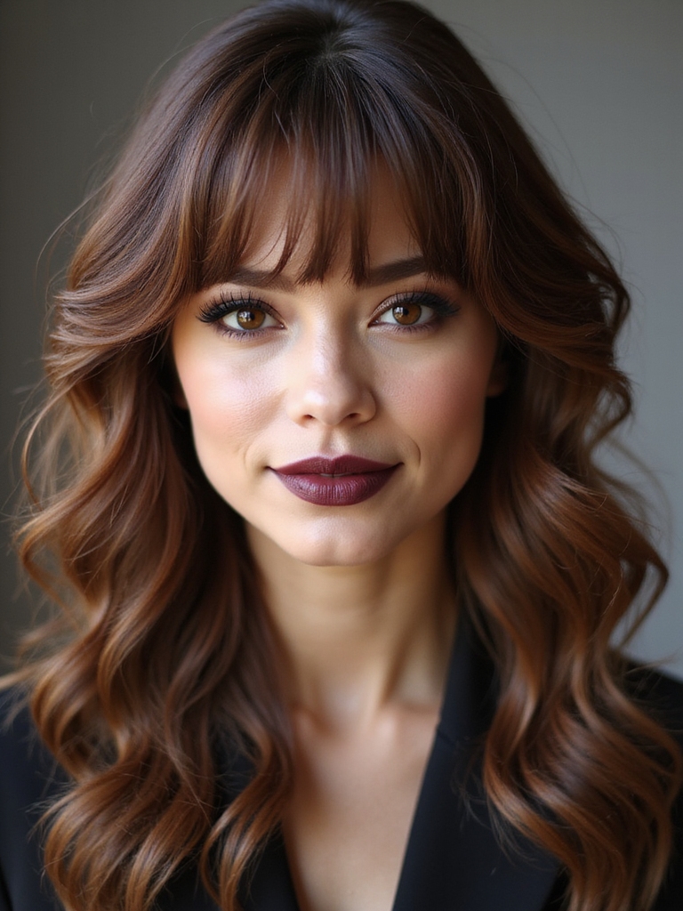 edgy wispy micro bangs