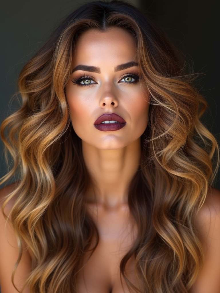 effortless cascading off center curls