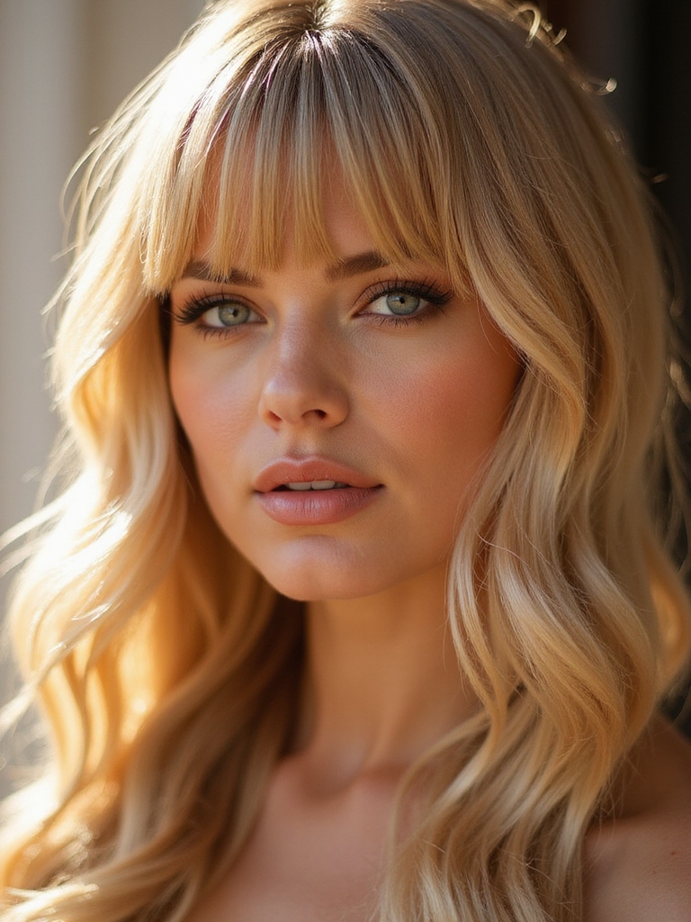 effortless face framing layered bangs