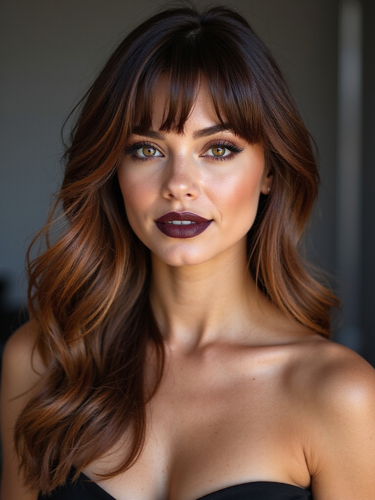 effortless polished low maintenance bangs