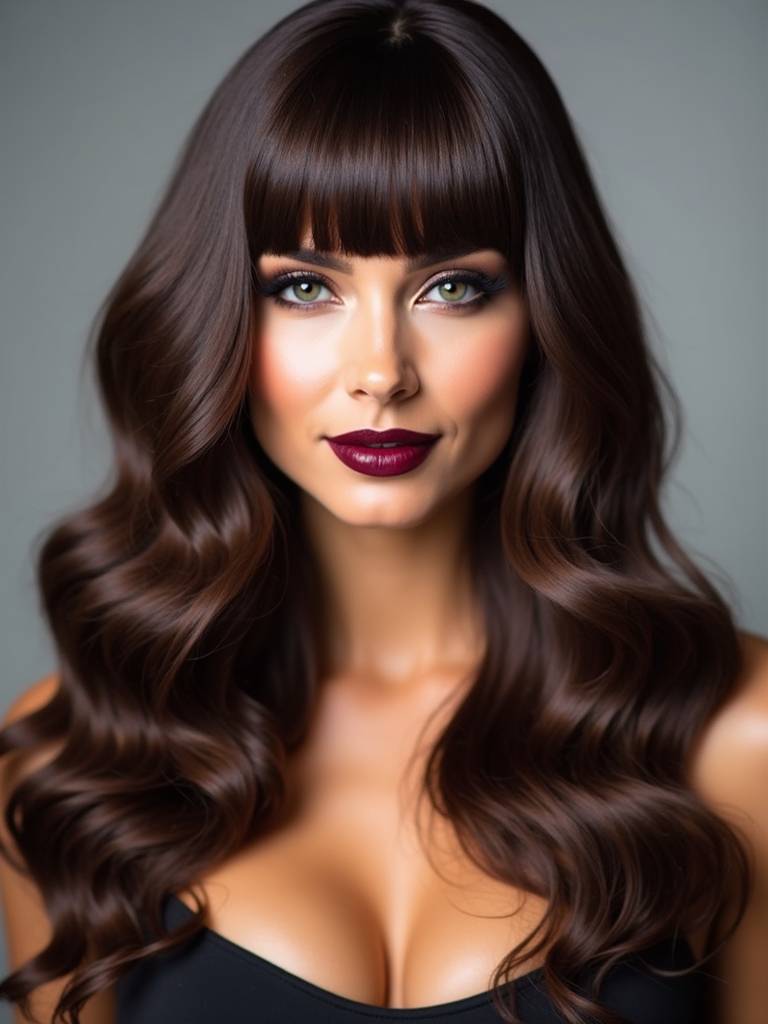 effortless polished side bang styles