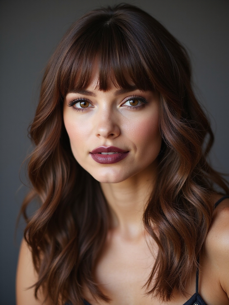 effortless soft face framing bangs