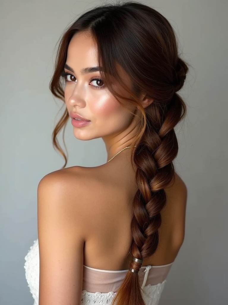 effortless textured side fishtail