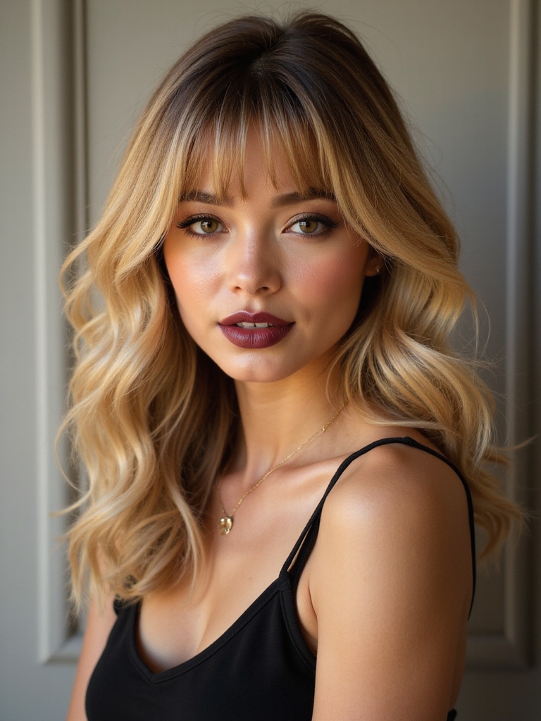 effortless textured wispy wave fringe