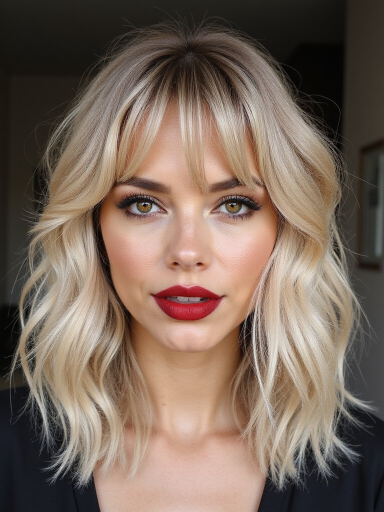 effortless upkeep for wispy bangs