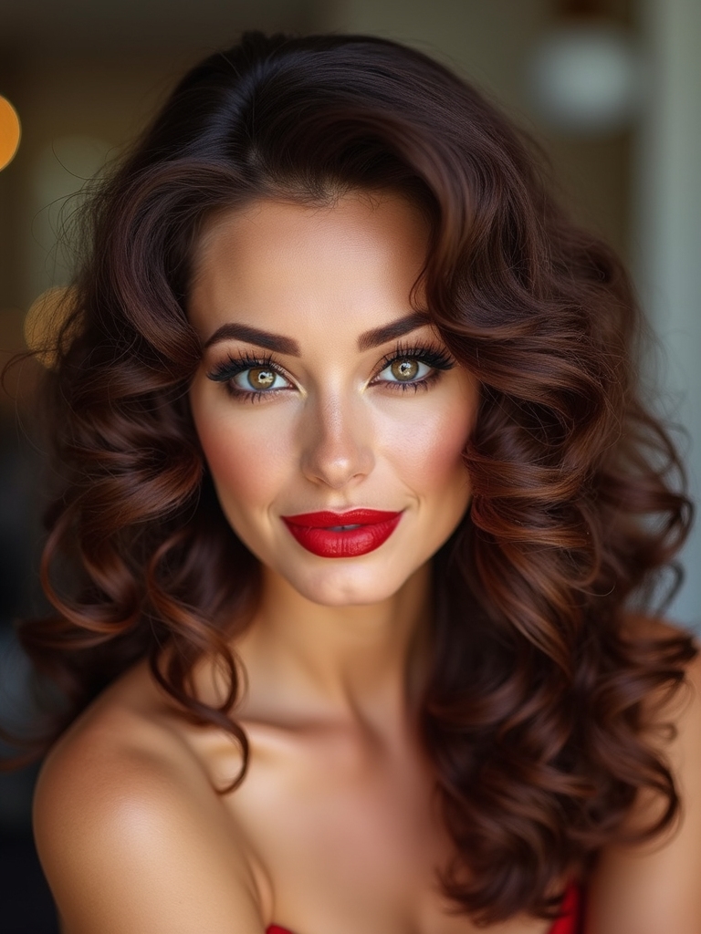 effortless vintage tousled curls