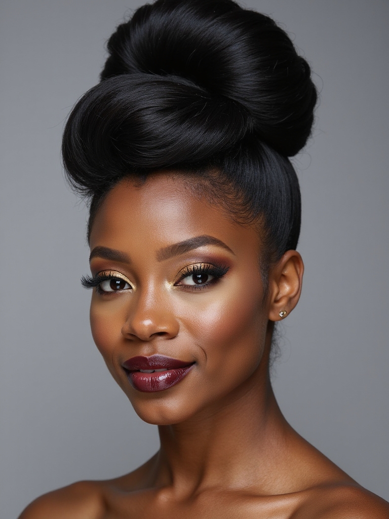 effortless voluminous pulled up style