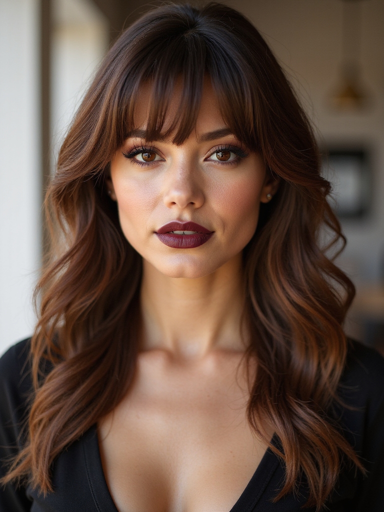 effortless wispy side bangs