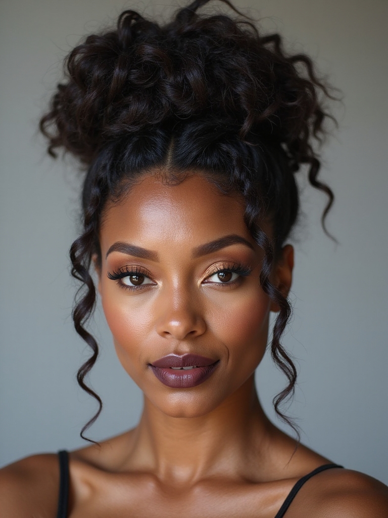 effortlessly bold voluminous topknot