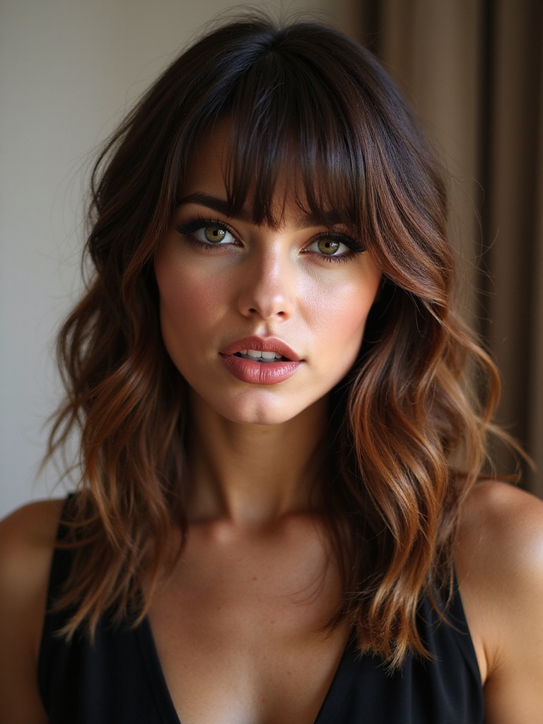 effortlessly chic face framing style