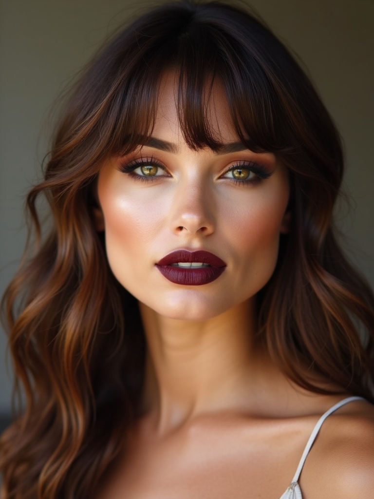 effortlessly piecey textured baby bangs