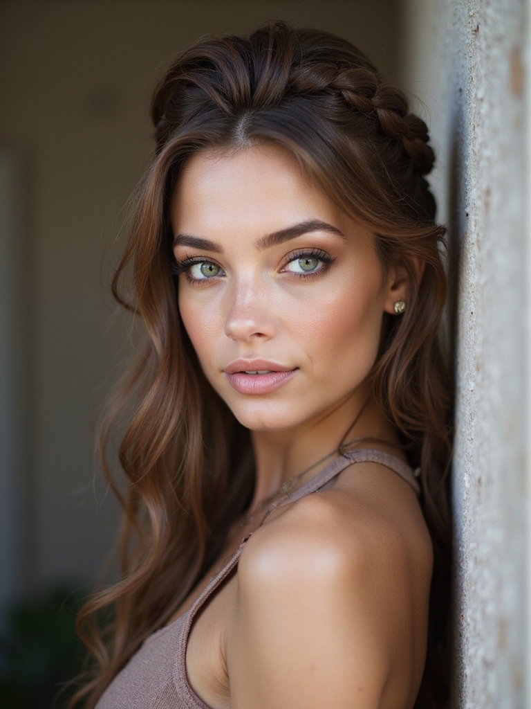 effortlessly playful twisted crown braid