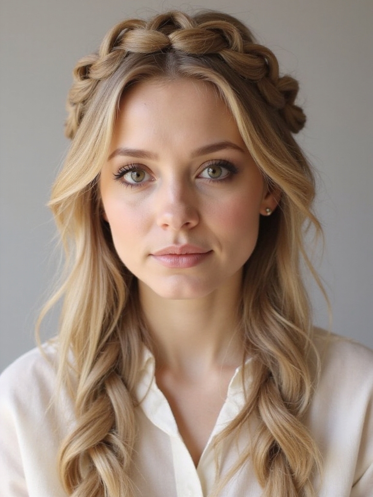 effortlessly romantic braided crown