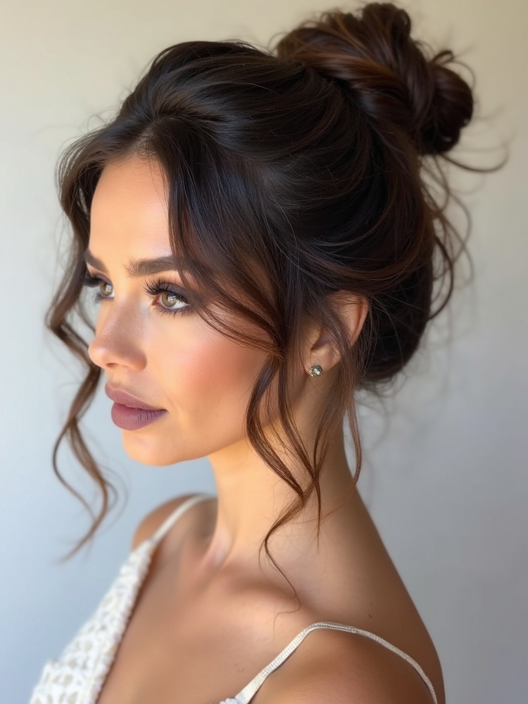 effortlessly tousled chic bun