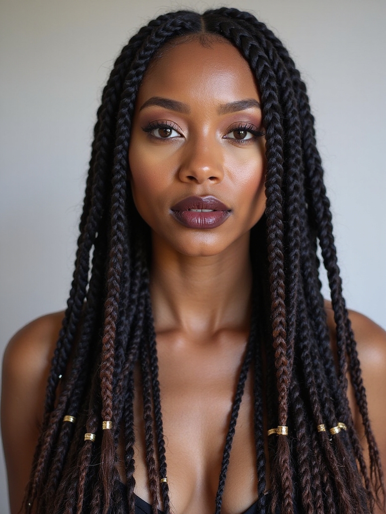 elegant long braided styles