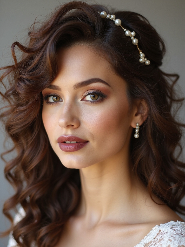 enchanted curly bridal styles