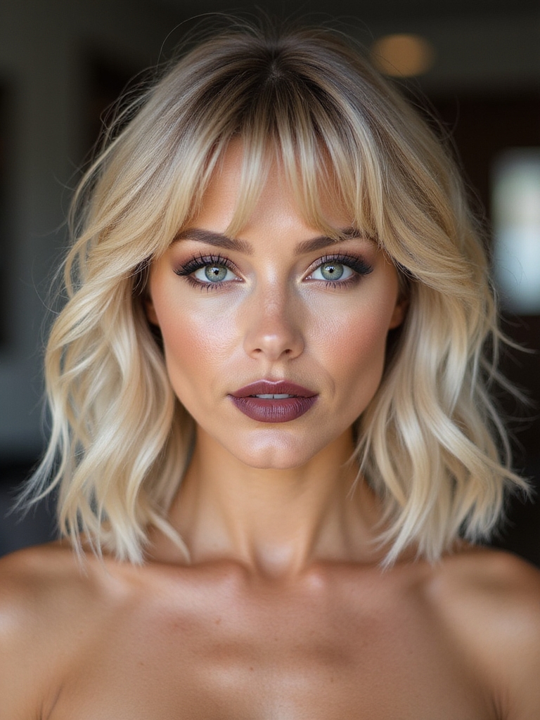 face flattering airy wispy bangs