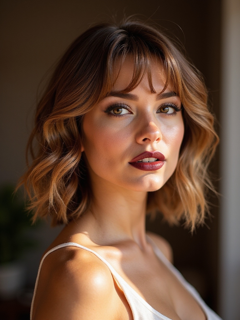 face flattering low maintenance wispy bangs
