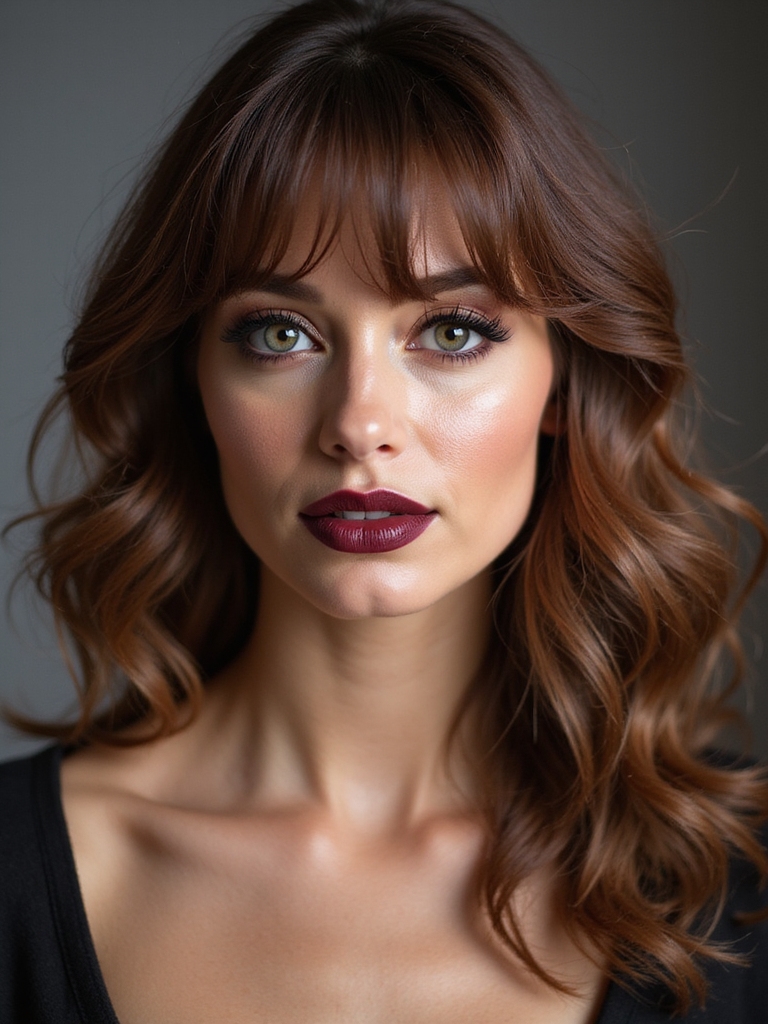 feather light wispy micro bangs