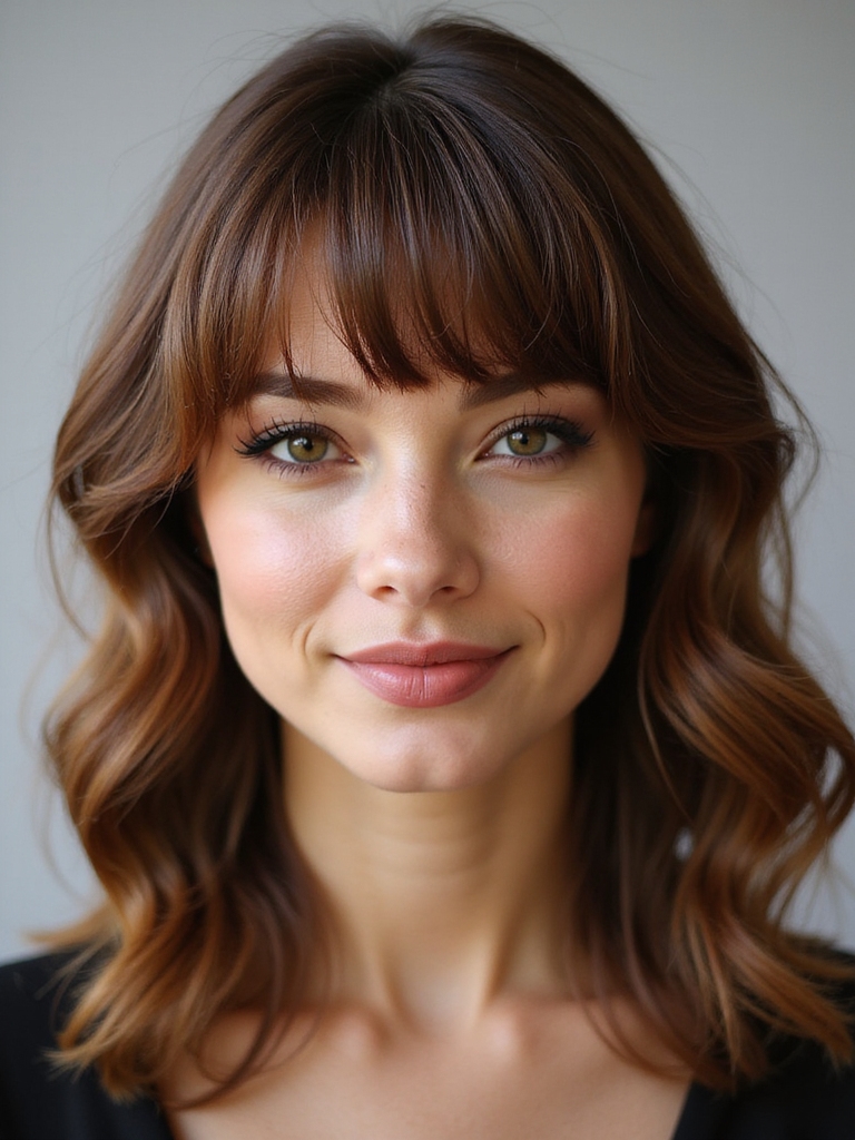 feathered 90s wispy bangs