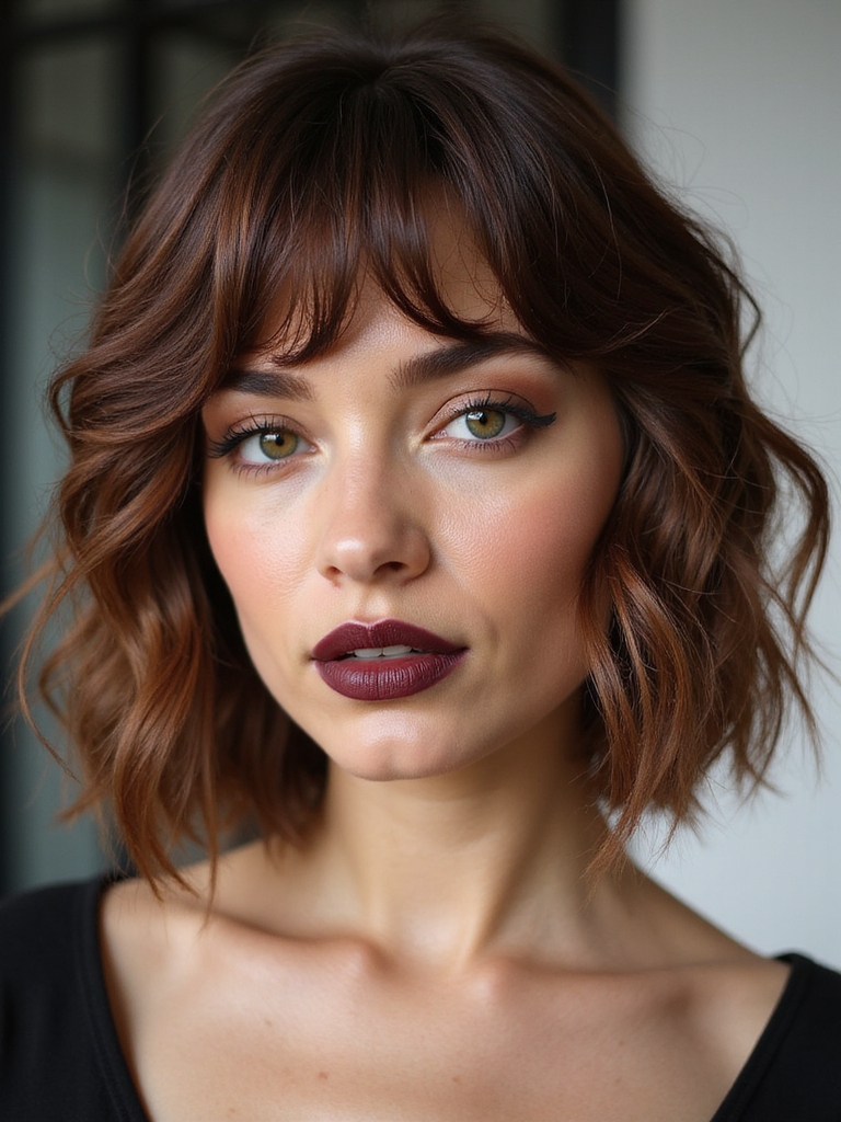 feathered airy fringe styling tips