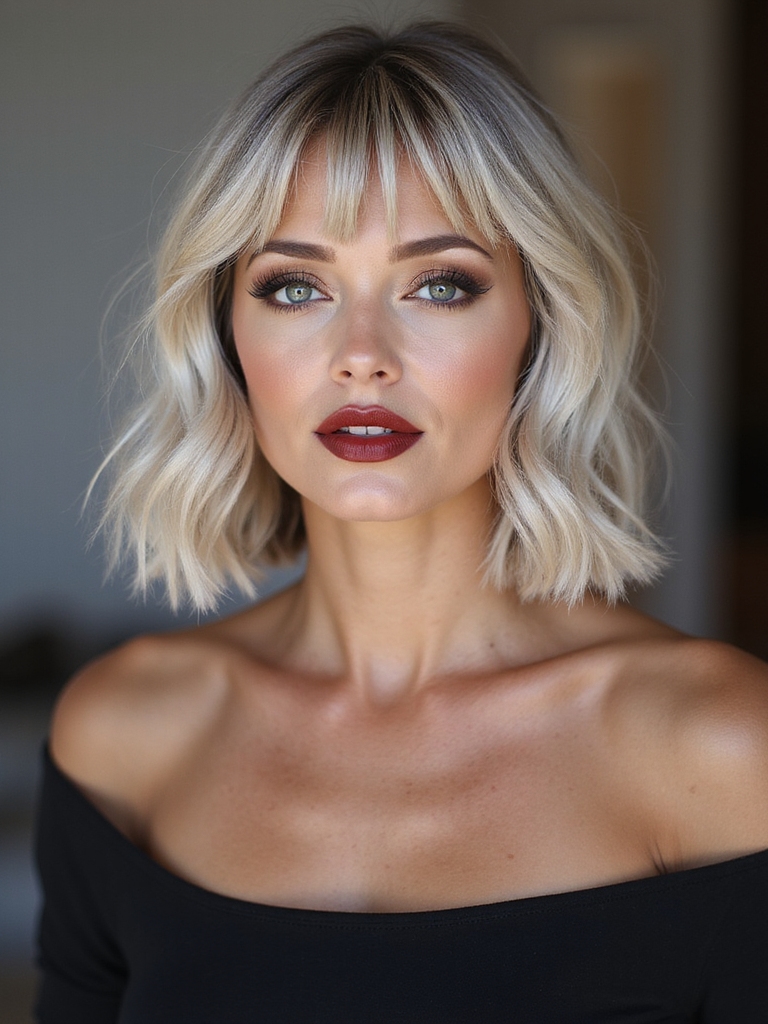 feathered layered bob vibes