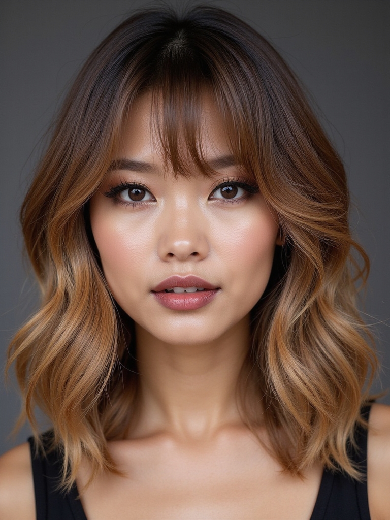 feathered side bangs lift