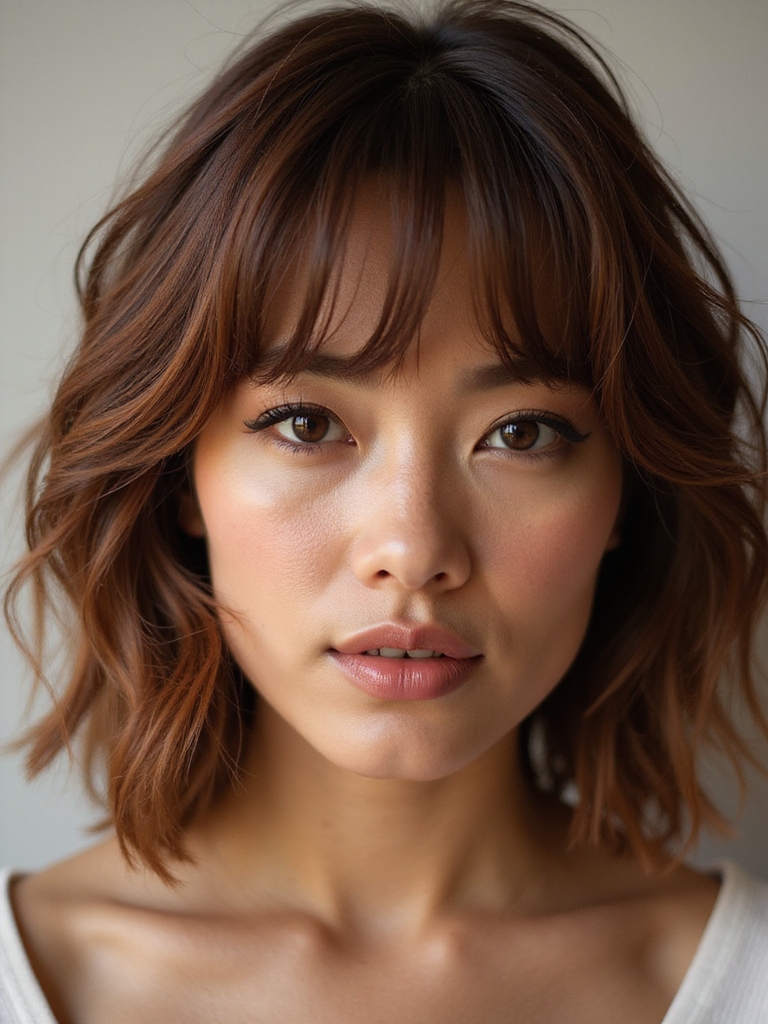 feathered soft low maintenance fringe