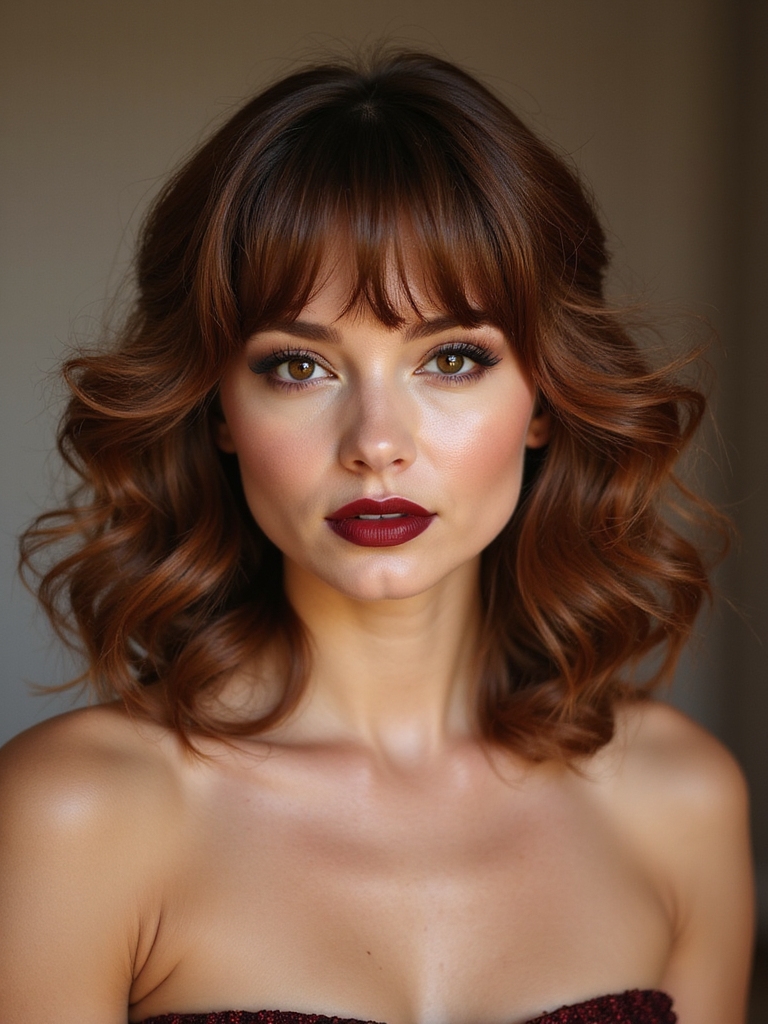 feathered voluminous salon blowout