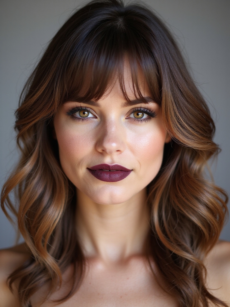 feathered wispy bangs for thickhair