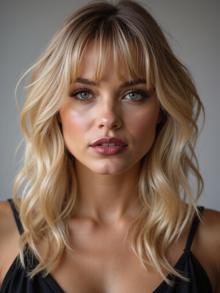 feathered wispy lightweight bangs