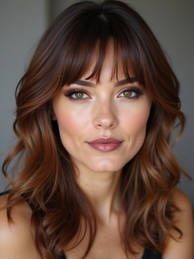 feathery wispy micro bangs