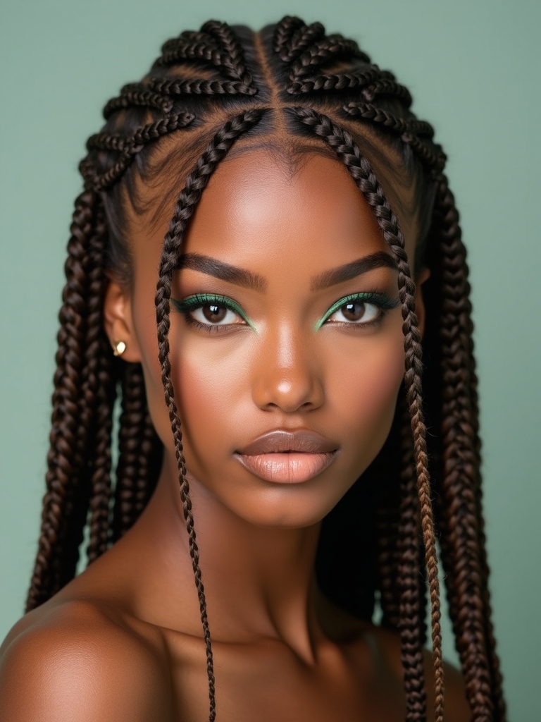 flat cornrows for training