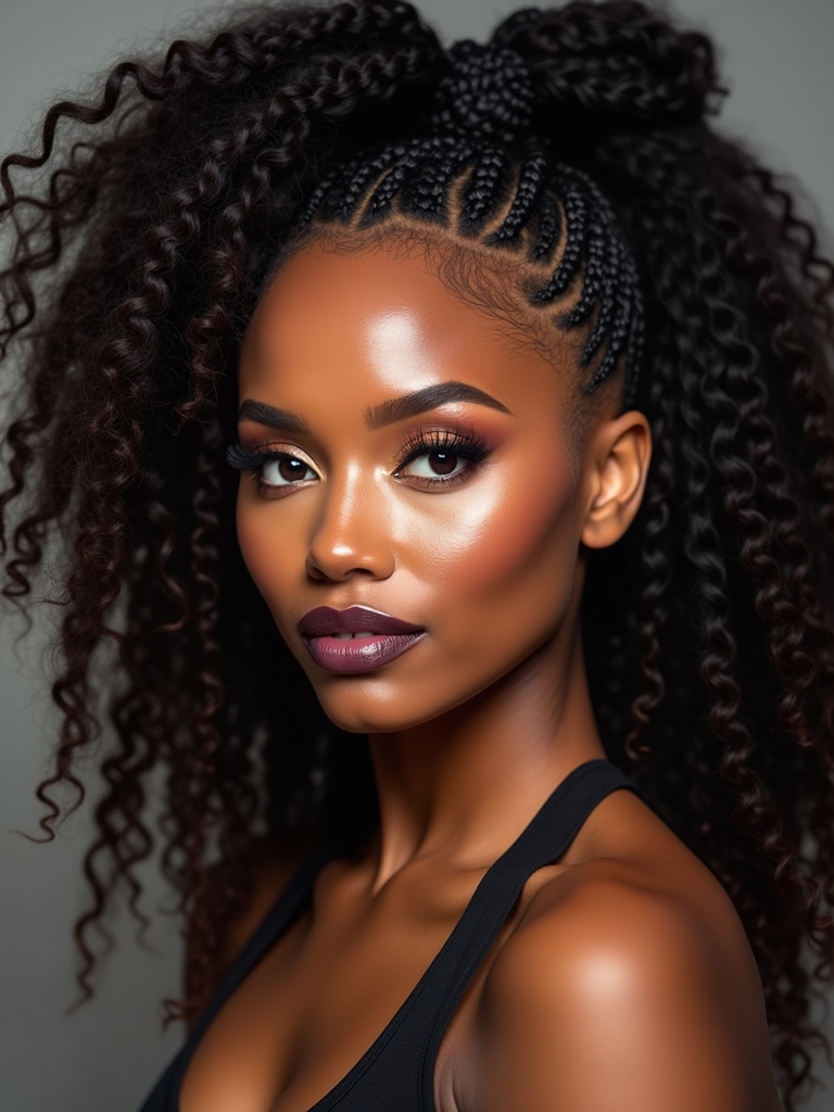 flat twist cornrows for workouts