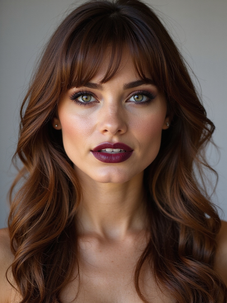 flattering wispy bangs for faces
