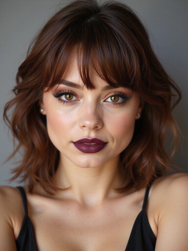 flattering wispy bangs styles