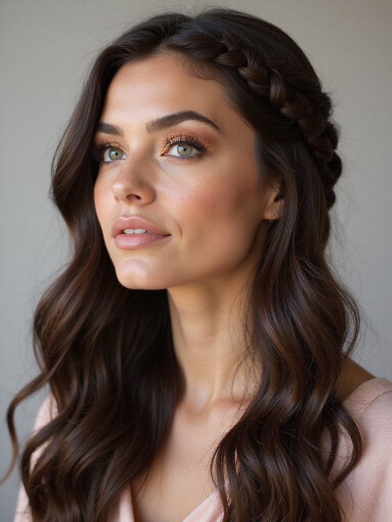 flirty effortless waterfall braid