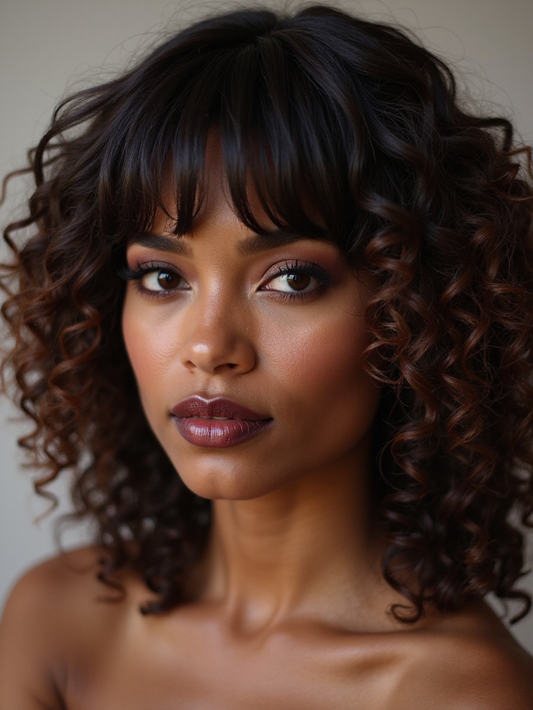 fringe embracing natural curls
