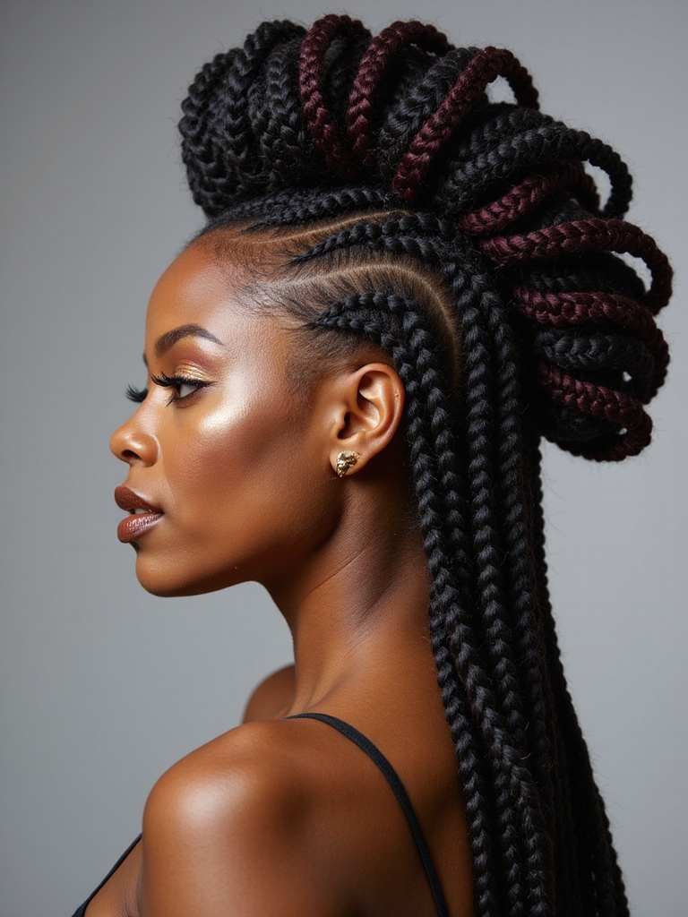 gentle protective braided mohawks