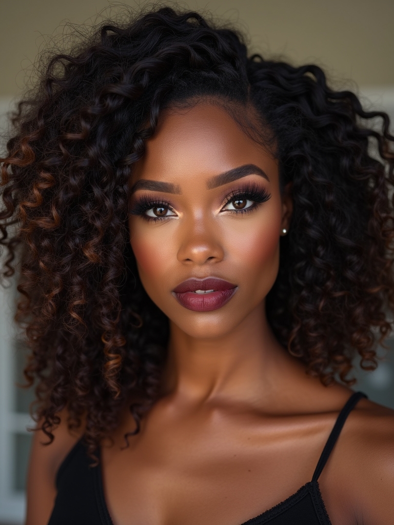 half braided crown textured curls