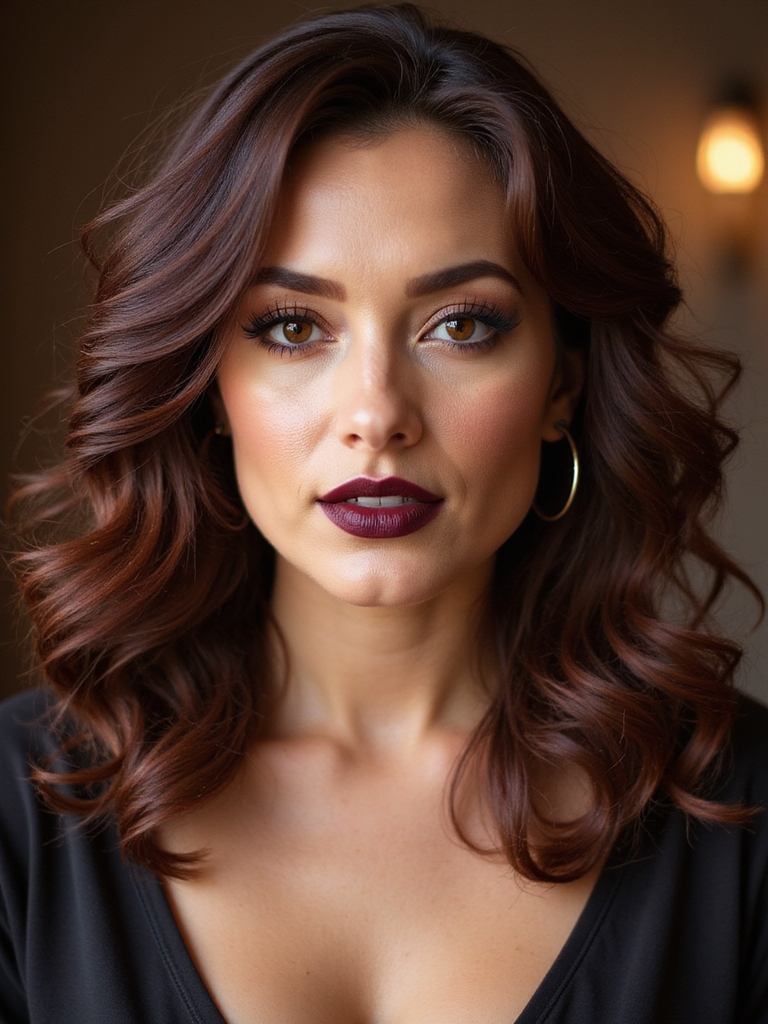 head turning medium curly hairstyles