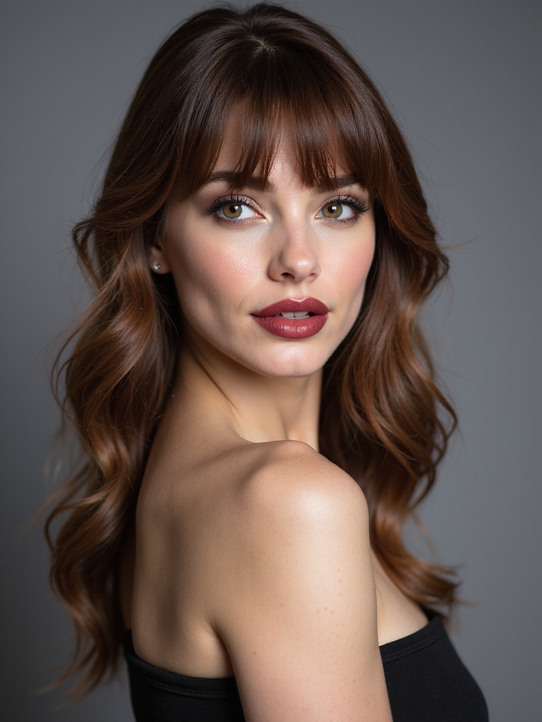 heat free shaping for wispy bangs