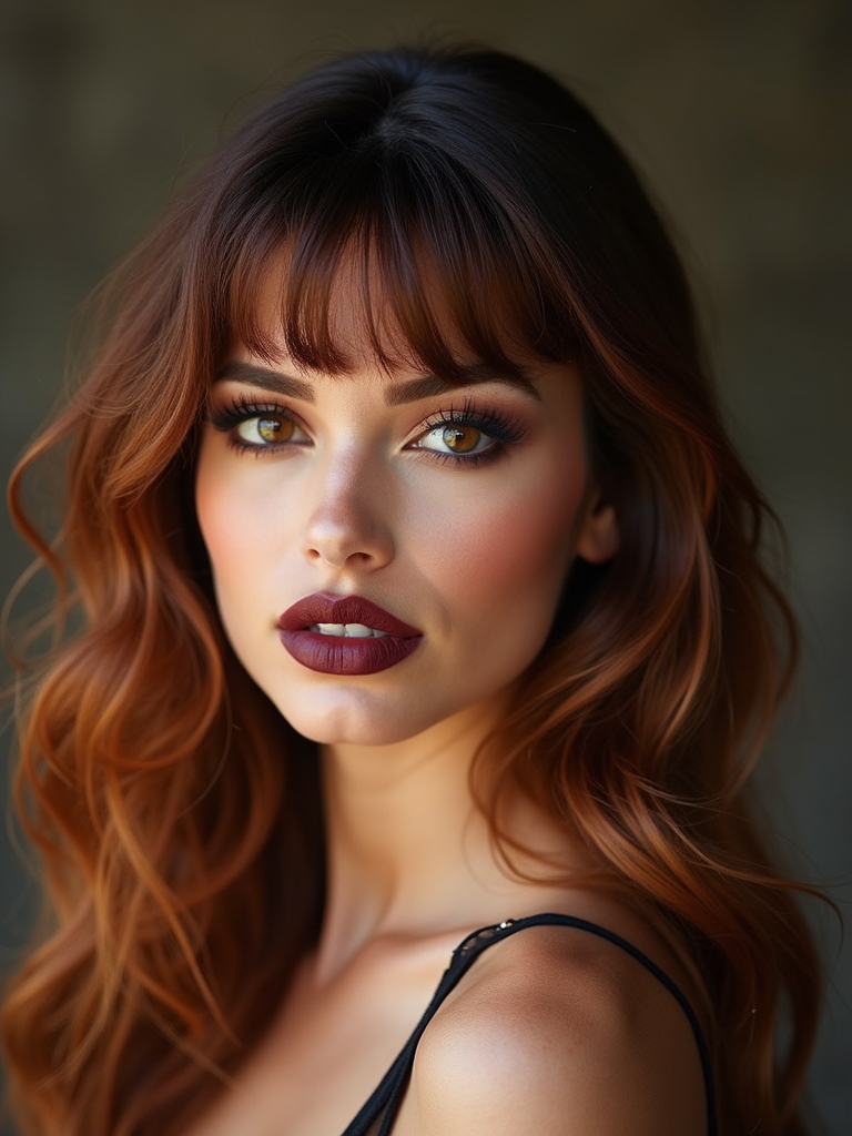 heat shaped polished mini bangs