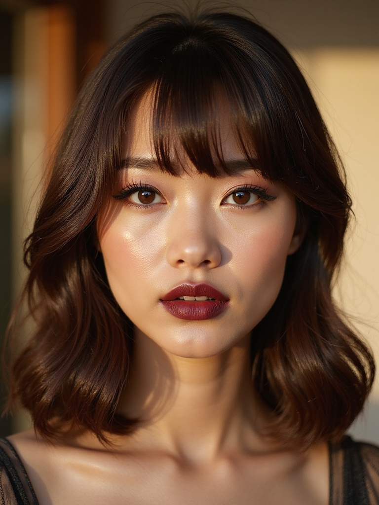 heatless soft side bang styling