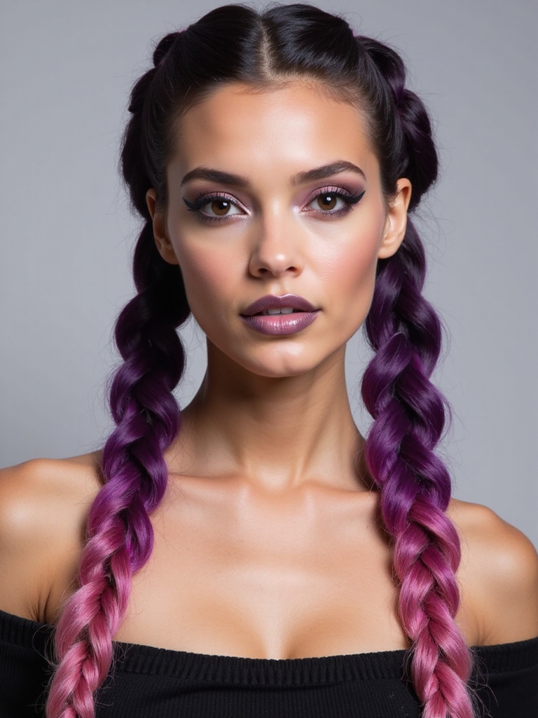 highlights accent braid texture