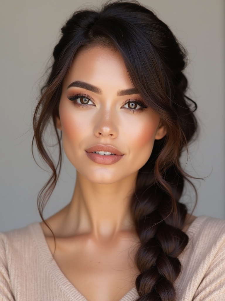 ladder braid with face framing