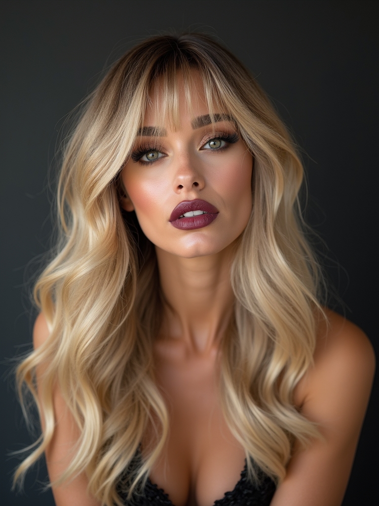 layered face framing volume tricks