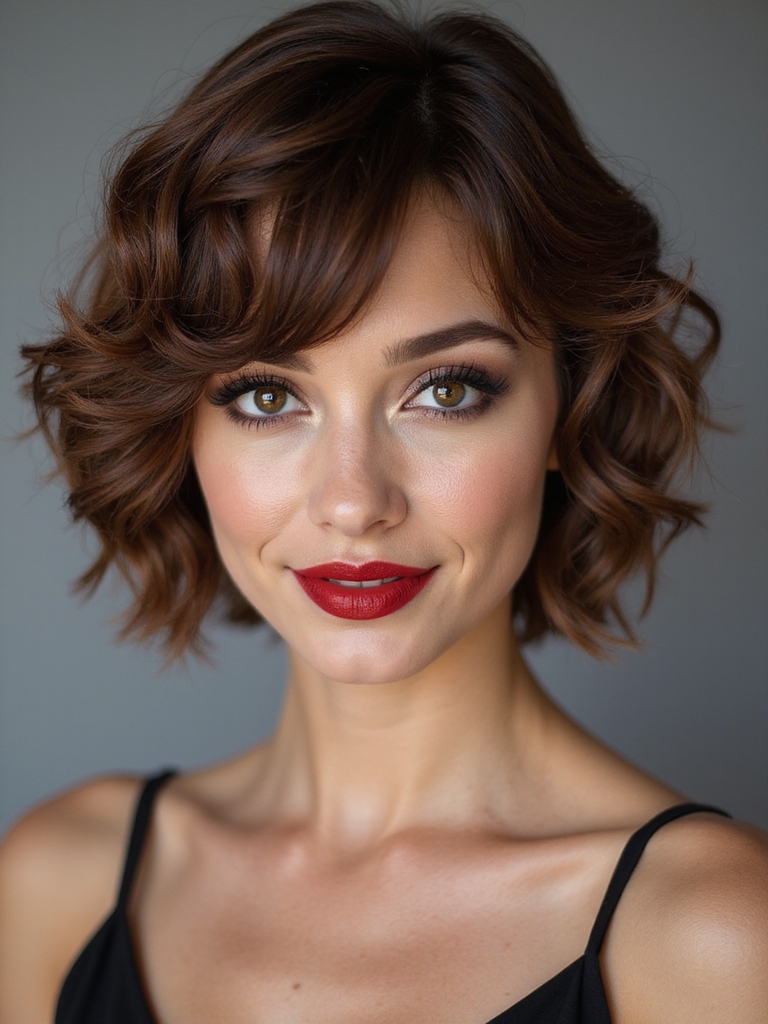 layered short cut bounce