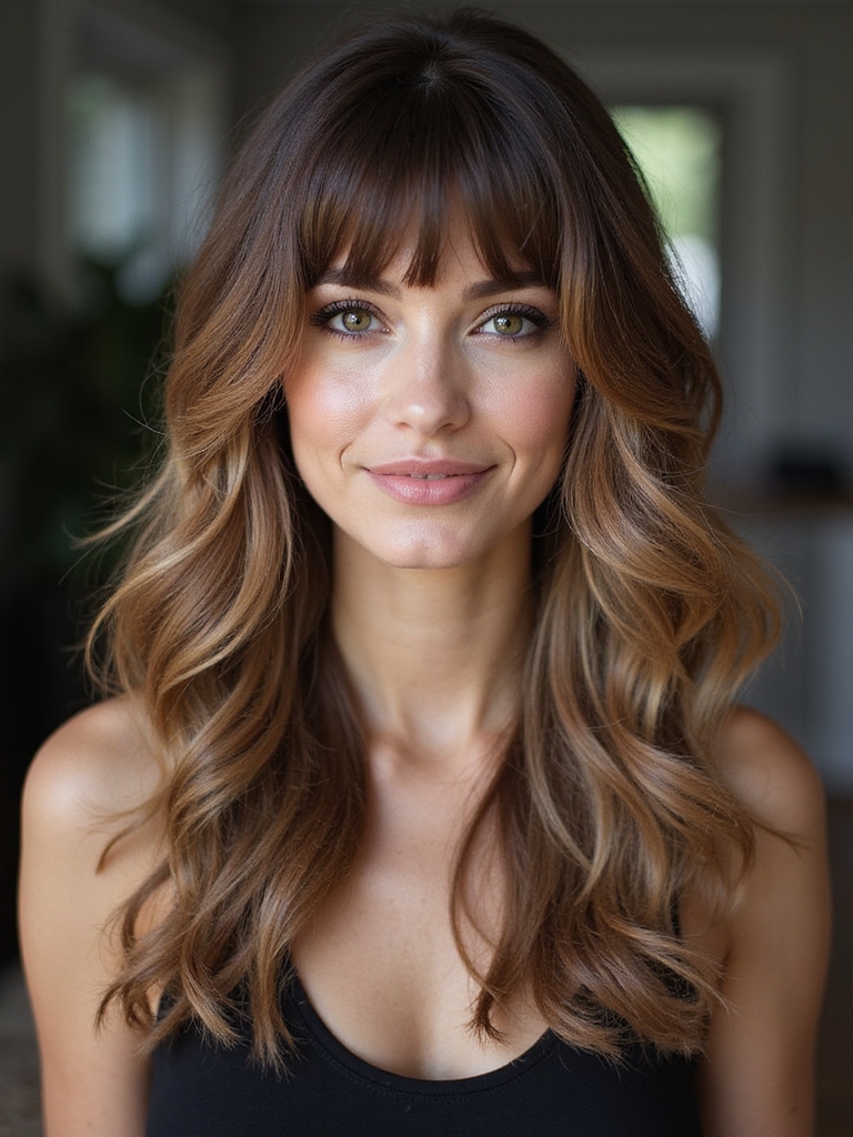 layered side bangs flatter faces